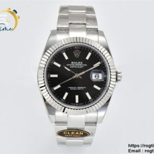 DateJust 126334 904L SS Clean Factory Best Edition Black Dial on Oyster Bracelet S3235