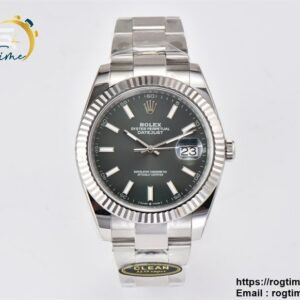 DateJust 41 126334 Clean 1:1 Best Edition 904L Steel Green Stick Dial on Oyster Bracelet VR3235