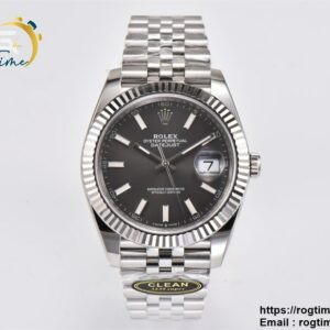 DateJust 126334 904L SS Clean Factory Best Edition Gray Rhodium Dial on Jubilee Bracelet S3235