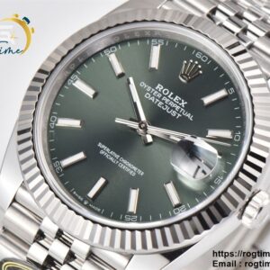 DateJust 41 126334 Clean 1:1 Best Edition 904L Steel Mint Green Dial on Jubilee Bracelet VR3235