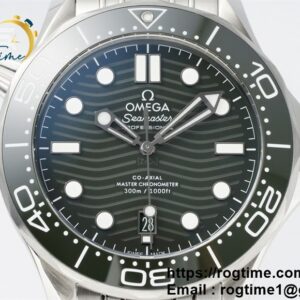 Seamaster Diver 300M SS ZF 1:1 Best Edition Green Ceramic Green Dial on Bracelet A8800