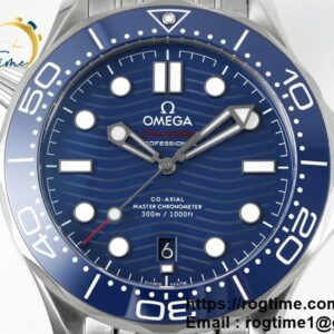 Seamaster Diver 300M ZF 1:1 Best Edition Blue Ceramic Blue Dial on SS Bracelet A8800