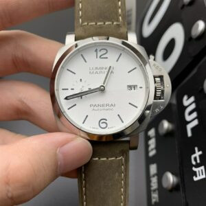 PAM1394 VSF 42mm Luminor Marina Auto1:1 Best Edition White Dial onBrown Leather Strap P9010