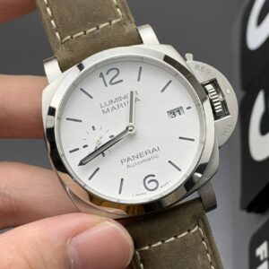 PAM1394 VSF 42mm Luminor Marina Auto1:1 Best Edition White Dial onBrown Leather Strap P9010