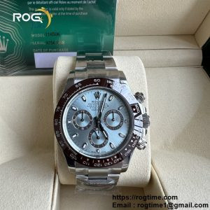 Daytona 116506 Brown Ceramic BTF 1:1 Best Edition Ice Blue Dial on SS Bracelet SA4130