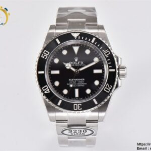 Submariner 124060LN 41mm No Date Clean Factory 1:1 Best Edition 904L Steel Black Dial VR3230