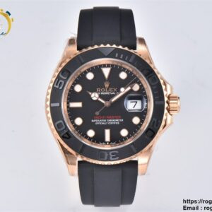 Yacht-Master 126655 Clean Factory 1:1 Best Edition Black Ceramic Bezel on Oysterflex Strap VR3235