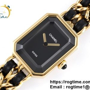 Chanel Premiere YG Black BVF Swiss Quartz