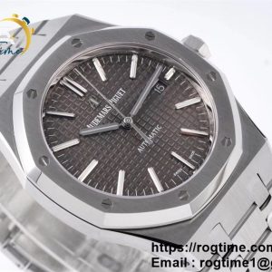 Royal Oak 41mm 15400 SS ZF 1:1 Best Edition Gray Textured Dial on SS Bracelet  A3120 Super Clone