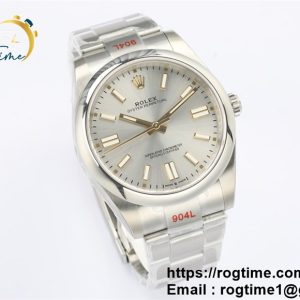 Oyster Perpetual 41mm 124300 EWF V2 Best Edition Silver Dial on 904L SS Bracelet A3230