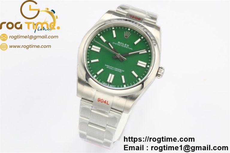 Oyster Perpetual 41mm 124300 EWF V2 Best Edition Green Dial on 904L SS