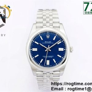 Oyster Perpetual 41mm 124300 EWF Best Edition Blue Dial on SS Jubilee Bracelet A3230