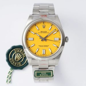 KING Factory Oyster Pert 41mm 124300 Oys SS/SS Yellow VR3230