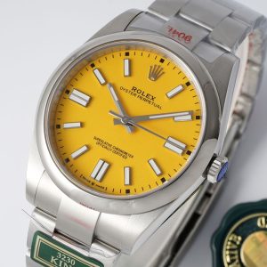 KING Factory Oyster Pert 41mm 124300 Oys SS/SS Yellow VR3230