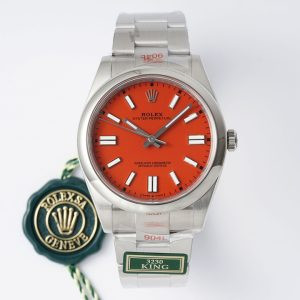 KING Factory Oyster Pert 41mm 124300 Oys SS/SS Red VR3230