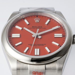 KING Factory Oyster Pert 41mm 124300 Oys SS/SS Red VR3230