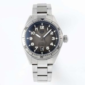 Autavia SS 42mm TARF 1:1 Best Edition Gray Dial SS Bezel on SS Bracelet SW200