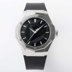 Classic Fusion Orlinski SS APSF 1:1 Best Edtion Black Faceted Dial on Black Rubber Strap A2892