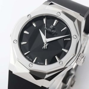 Classic Fusion Orlinski SS APSF 1:1 Best Edtion Black Faceted Dial on Black Rubber Strap A2892