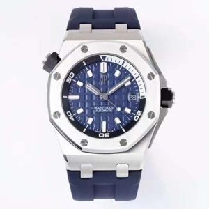 Royal Oak Offshore Diver 15720 ZF 1:1 Best Edition Blue Dial on Blue Rubber Strap A4308