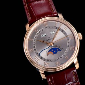 Villeret 6654 SS/RG Complicated Function OMF 1:1 Best Edition Silver Dial on Brown Leather Strap A6654 V3