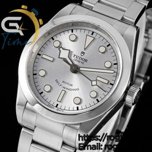 Black Bay 36 KRF 1:1 Best Edition Silver Dial on SS Bracelet A2824