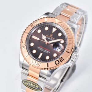 Yacht-Master 126621 SS/RG Clean Factory 904L Steel Brown Dial on SS/RG Bracelet VR3235