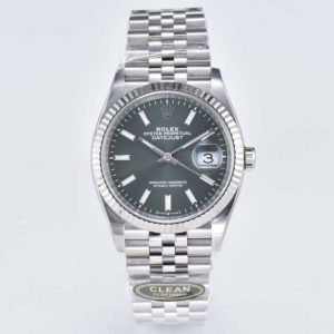 DateJust 36 SS 116234 CLEAN 1:1 Best Edition 904L Steel Green Sundust Dial on Jubilee Bracelet VR3235