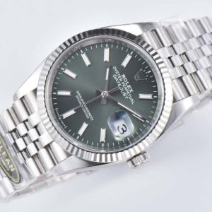 DateJust 36 SS 116234 CLEAN 1:1 Best Edition 904L Steel Green Sundust Dial on Jubilee Bracelet VR3235