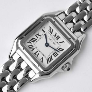 Panthère 27mm BVF 1:1 Best Edition SS White Dial on SS Bracelet Ronda Quartz