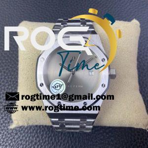 Royal Oak 41mm 1017 ALYX 9SM SS APSF Best Edition Silver Dial on SS Bracelet SA3120 Super Clone