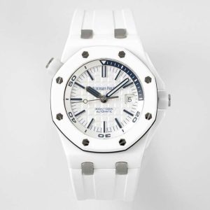 Royal Oak Offshore Diver 15707 White Ceramic APSF 1:1 Best Edition SA3120 Super Clone