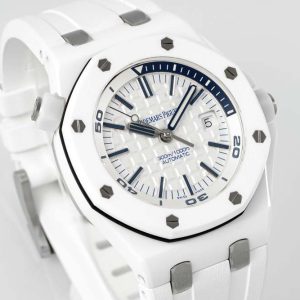 Royal Oak Offshore Diver 15707 White Ceramic APSF 1:1 Best Edition SA3120 Super Clone