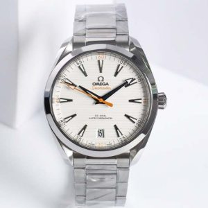 Aqua Terra 150M Master Chronometers VSF 1:1 Best Edition White Dial Orange Hand on SS Bracelet A8900