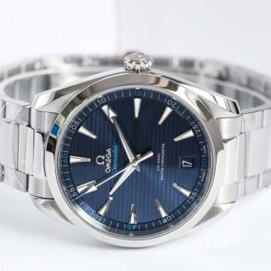 Aqua Terra 150M Master Chronometers VSF 1:1 Best Edition Deep Blue Dial Silver Hand on SS Bracelet A8900 Super Clone