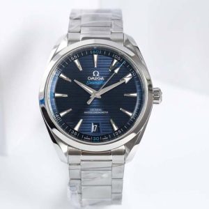 Aqua Terra 150M Master Chronometers VSF 1:1 Best Edition Deep Blue Dial Silver Hand on SS Bracelet A8900 Super Clone