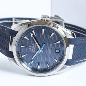 Aqua Terra 150M Master Chronometers VSF 1:1 Best Edition Light Blue Dial Blue Hand on SS Bracelet A8900 Super Clone