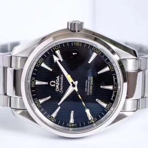 Aqua Terra 150M SS VSF 1:1 Best Edition Black Textured Dial Silver Markers on SS Bracelet A8508