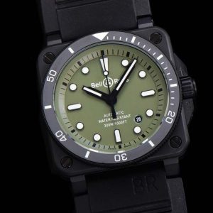 BR136B – Bell Ross BR03-92 Diver 42mm PVD/RU Green WMF MY9015