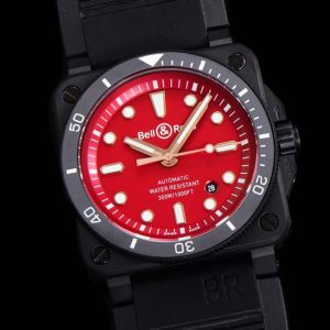 BR136C – Bell Ross BR03-92 Diver 42mm PVD/RU Red WMF MY9015