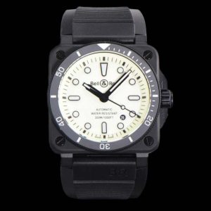 BR136E – Bell Ross BR03-92 Diver 42mm PVD/RU White WMF MY9015