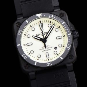 BR136E – Bell Ross BR03-92 Diver 42mm PVD/RU White WMF MY9015