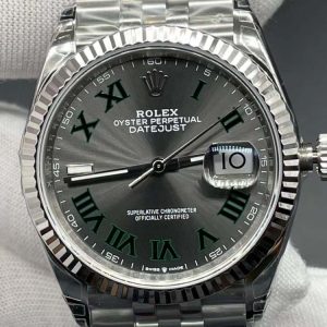 DateJust 36 SS 126234 VSF 1:1 Best Edition 904L Steel Gray Wimbledon Dial on Jubilee Bracelet VS3235