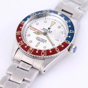 ROLGMT186B – GMT Ref.6542 Vintage Red/Blue SS/SS Wht Asia 2836