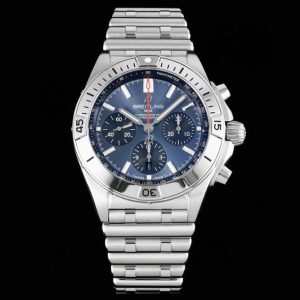 Chronomat B01 42mm SS TF 1:1 Best Edition Blue Dial on SS Bracelet A7750