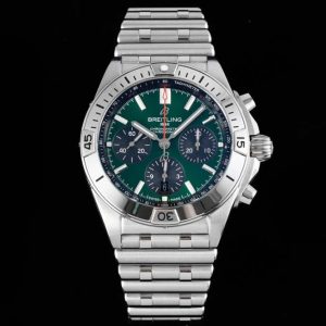 BSW0470E – Chronomat B01 SS/RU Green/Stk TF Asia 7750