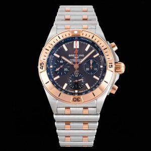 BSW0471C – Chronomat B01 RG/SS/RU Brown/Stk TF Asia 7750