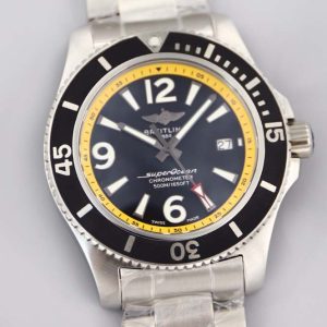 Superocean Automatic 44 TF SS Black & Yellow Dial 2824