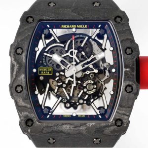 RM035-02 Real NTPT ZF 1:1 Best Edition Skeleton Dial on White Rubber Strap NH05A V4