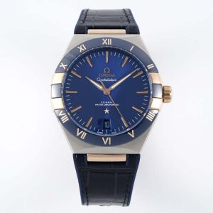 Constellation Co-Axial 41mm CER RG/SS/LE Blue 8F A8500